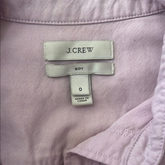 J.CREW BOYFRIEND COLOR BLOCK BUTTON UP SHIRT SIZE 0 - Picture 3 of 3